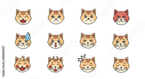 Shiba Inu Dog Face Emoji Variety.