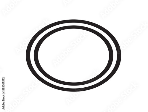 Minimalist double circle icon