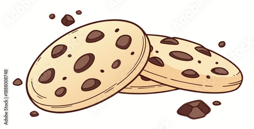 Delicious chocolate chip cookies