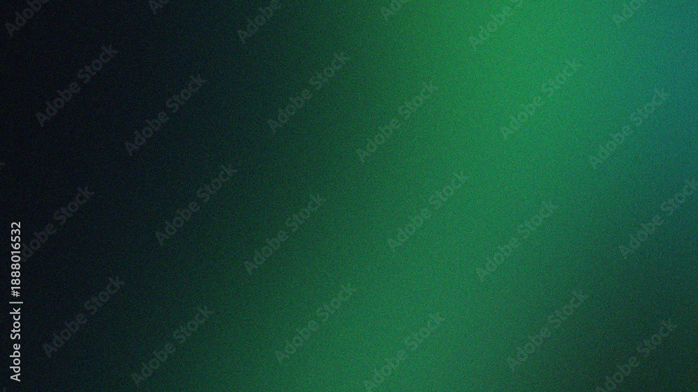 Fototapeta premium Abstract grain noise texture gradient dark green blue scheme with subtle light for overlay or background with deep tone