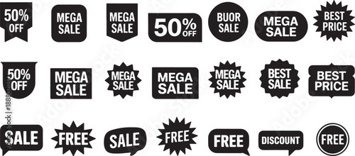 Sale Badge Label Price Sticker Collection