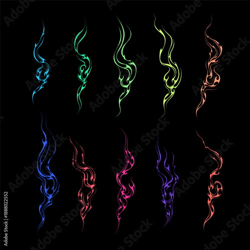 Smoke vapor from cigarettes or food vapor