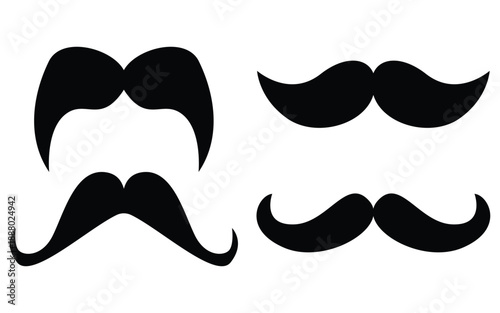 Wallpaper Mural Creative Mustache Elements Pack for Graphic Design Projects – Vector Set Torontodigital.ca