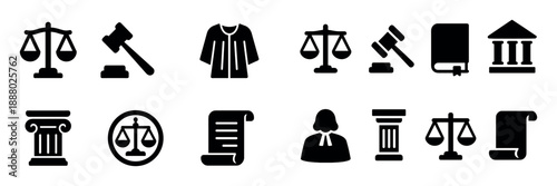 Justice Icon Set