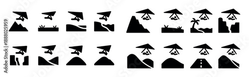 Hang Gliding Icons