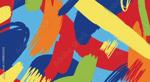 Vibrant Abstract Illustration Featuring ImageFX Elements in a Dynamic Composition