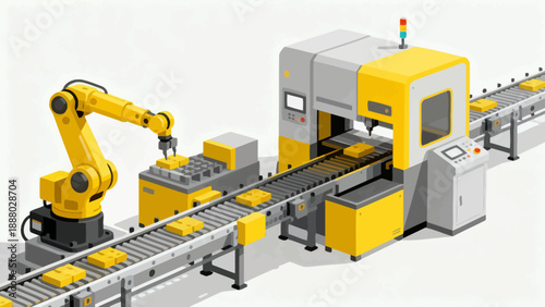 Automated manufacturing assembly line