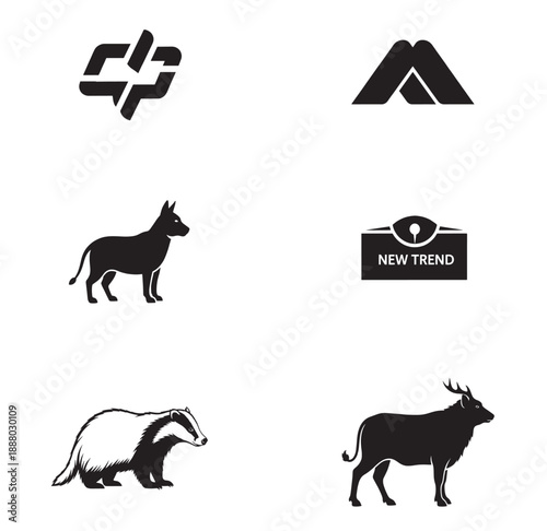 set of animals icons