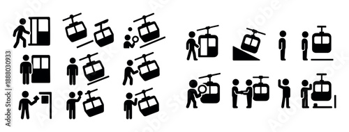 Funicular Icon Set