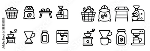 Coffee Process Icons