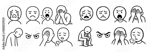Negative Emotion Icons