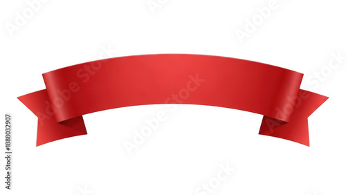 Red ribbon banner