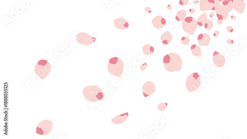 Falling Cherry Blossom Petals