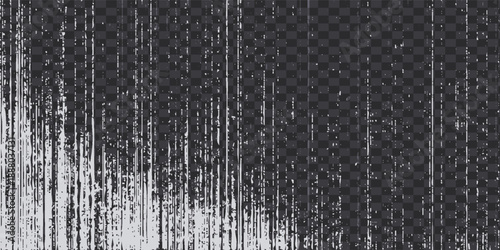 Vintage film filter overlay with dust and scratches. Grunge vector texture for retro photo effects, video overlays, or distressed design elements. Transparent background for easy layering.