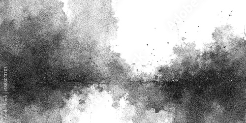 Abstract  Vector Ephemeral Inkscape Echo composition, reminiscent of ink diffusion, portrays a blurred landscape or a water reflection, creating a mood of introspection. 
