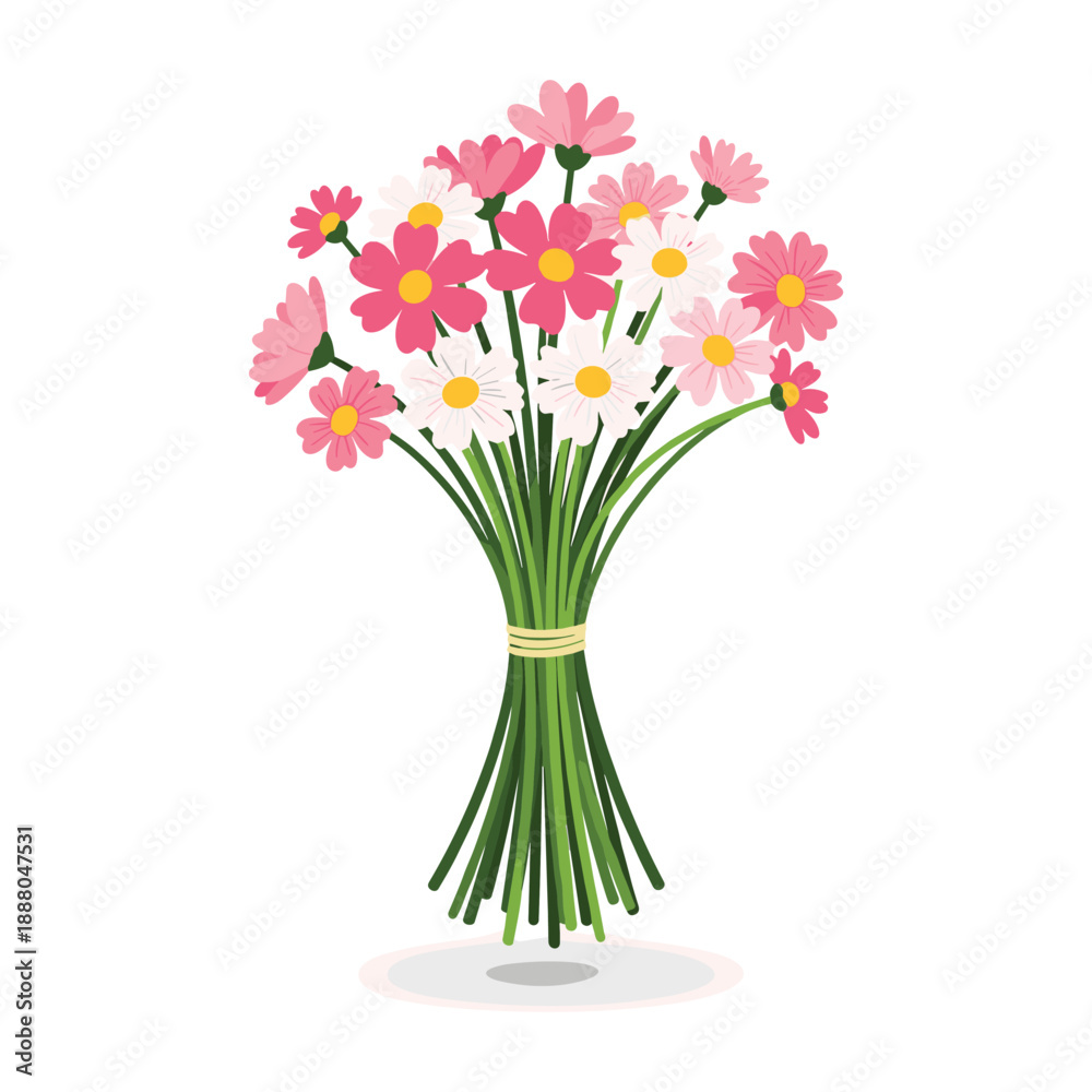 Fototapeta premium Colorful pink and red flower bouquet bouquet
