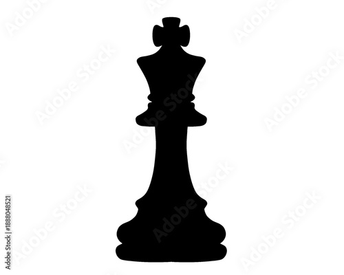 king chess piece icon, vector illustration
