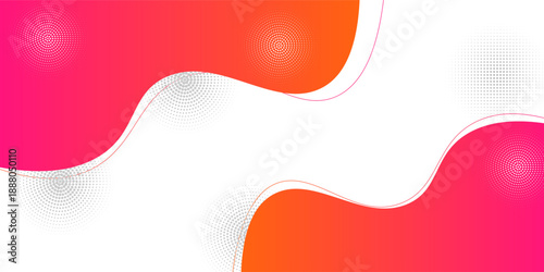 Colorful banner template with gradient color. Design with liquid form. with a combination of yellow and pink with a modern and luxurious concept
