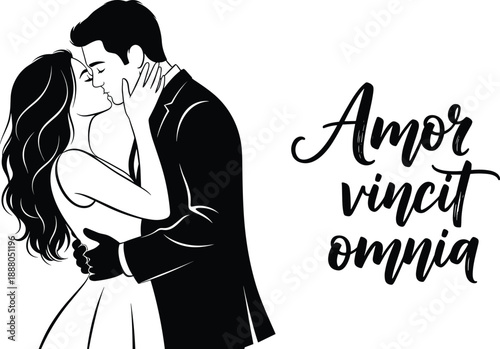 Love, Couple, Romance, Kissing, Embrace, Passion, Relationship, Valentine, Affection, Intimacy, Lovers, Together, Bond, Emotion, Tenderness, Illustration, Drawing, Black, White, Art