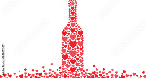 Love, Hearts, Romance, Romantic, Valentine, Valentines, Passion, Emotion, Falling, Cascade, Fountain, Shower, Scatter, Pattern, Background, Decorative, Celebration, Holiday, Affection, Symbol