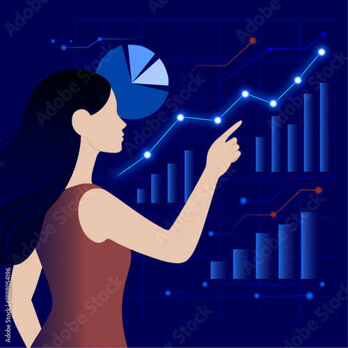 Women in Analytics and Data. A conceptual presentation of analytics, fintech, business, the digital economy, and women's participation in data-driven professions.