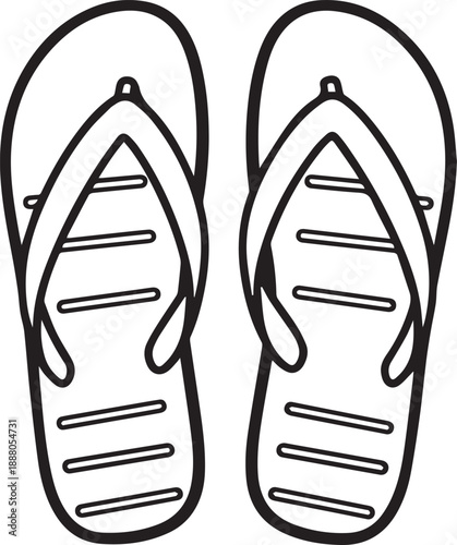 Flip Flops Pair Illustration