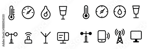 Minimalist Weather Station Icons