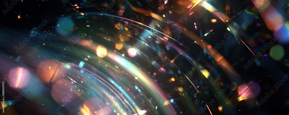 Fototapeta premium Modern abstract technology background with glowing curved lines and bokeh