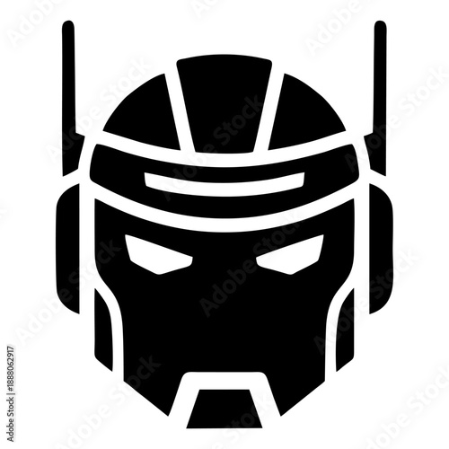 Face Logo Icon for AI Automation and Tech Startups