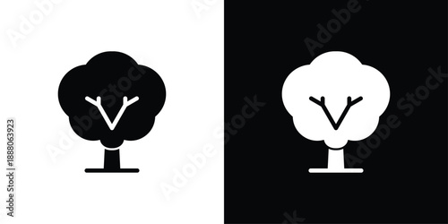 Tree Icon Sheet Black And White