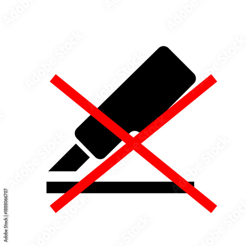Cutter Warning Icon,Do Not Use Cutter Knife,No Sharp Objects Allowed