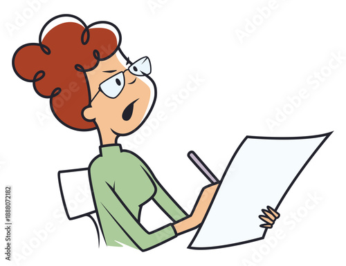 Stressed woman overwhelmed with work.