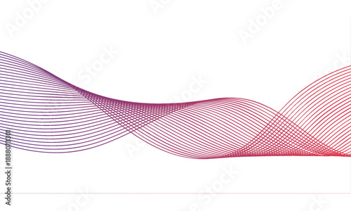 Abstract modern motion with elegant flowing contours