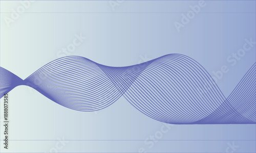 Fluid abstract ribbon art with graceful smoothness