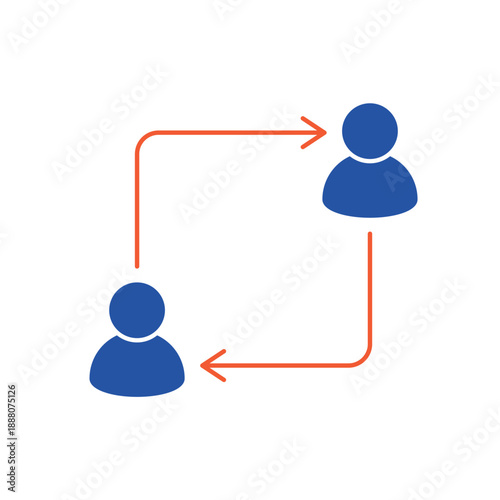 Simple currency exchange icon for social media, app, and web design. Vector illustration, Eps 10