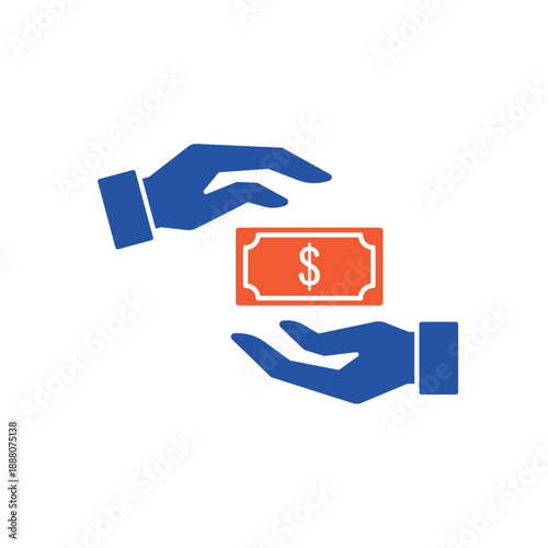 Simple loan icon for social media, app, and web design. Vector illustration, Eps 10.