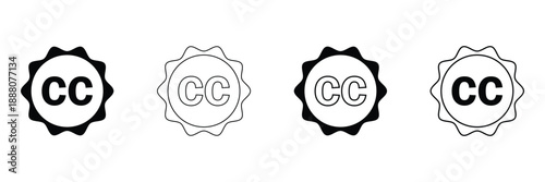 Closed caption icon concept. logo symbol for web and mobile. pixel perfect. Vector illustration Eps 10 .
