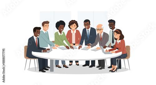 Diverse Executive Team Achieving Consensus on Corporate Strategy and Quarterly Goals