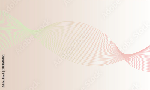 Fluid ribbon wave design with modern luxury appeal