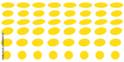 Set of starbursts. Price sticker, sale sticker, price tag, starburst, quality mark, retro stars, sale or discount sticker, sunburst badges, sun ray frames, promotional badge set, shopping labels 