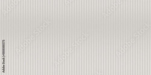 Acrylic satin corrugated glass texture light gray background. Blurred soft ribbed transparent striped door window overlay. Metal silver reeded polycarbonate sheet. Abstract vertical gradient pattern