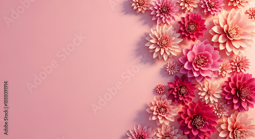 Happy mother's day wishes with beautiful pink flowers for mom