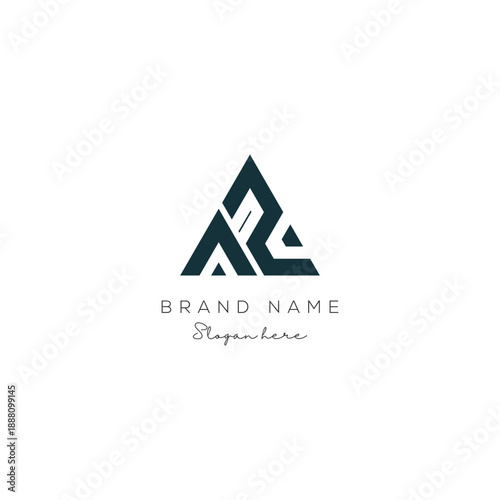 AZ or ZA letter logo icon design. Classic style luxury initials monogram.