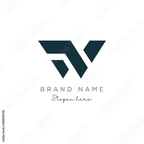Letter W logo. Icon design. Template elements abstract logos