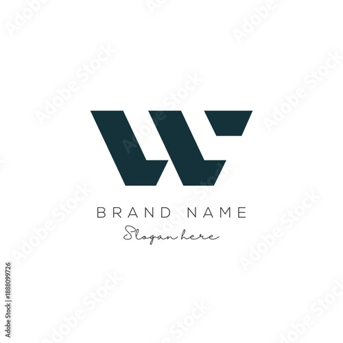 Letter W logo. Icon design. Template elements abstract logos