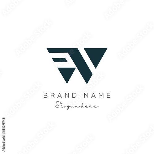 Letter W logo. Icon design. Template elements abstract logos