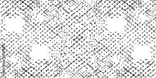 Rough, irregular texture composed of monochrome geometric elements. Overlay distressed grunge background. Abstract vector illustration. Isolated on white background. EPS10