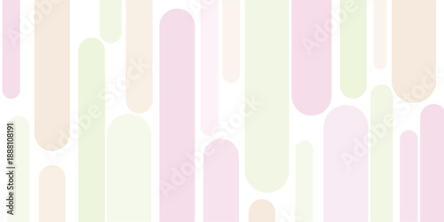 Abstract pastel colored rounded vertical lines background.