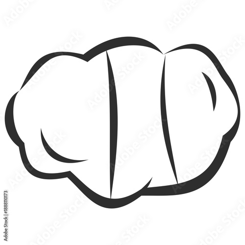 Vector beauty puff sponge cosmetic icon