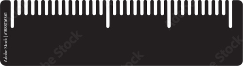 White Zigzag Line Pattern on Black Background